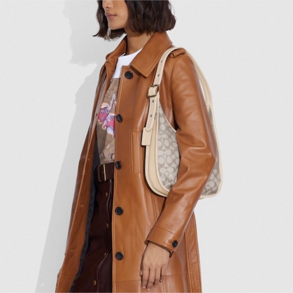 AUTHENTIC Ergo Shoulder Bag In Signature Jacquard - Picture 5 of 5